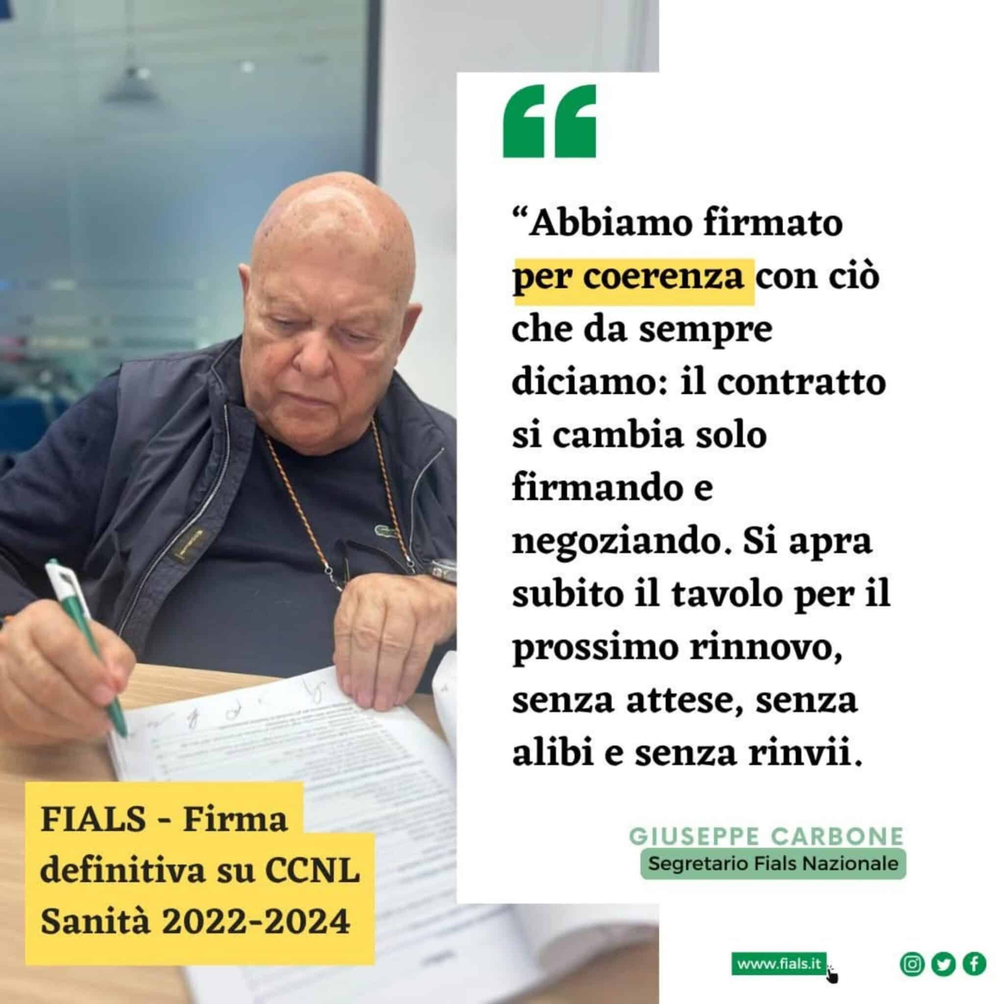 RINNOVO CCNL COMPARTO SANITÀ 2022 – 2024